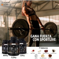 Whey Protein Aislado Doble Chocolate 1.6 Kg Sport Live Drasanvi