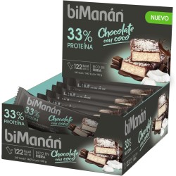 Bimanan Befit Barrita Chocolate Negro Con Coco 20 Unidades Expositor
