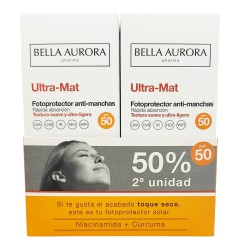 Bella Aurora Fotoprotector Ultra Mat Anti-Manchas SPF50 50ml + 50ml Duplo Promocion