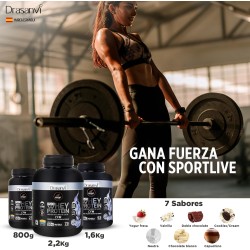 Whey Protein Aislado Neutro 1.6kg Sport Live Drasanvi