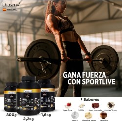 Whey Protein Aislado Cookies And Cream 800g Sport Live Drasanvi