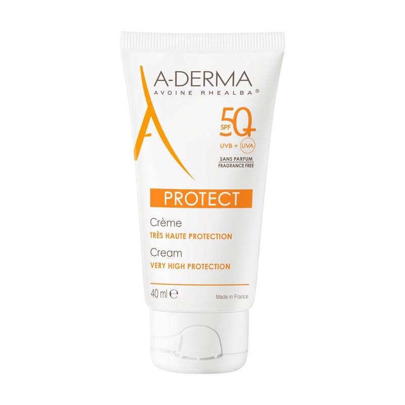 ADerma Protect Crema Fotoprotectora SPF 50+ Sin Perfume 40 ml ADerma Protect Crema Fotoprotectora SPF 50+ Sin Perfume 40 ml