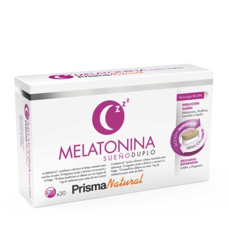Melatonina Sueño Bicapa 30 Comprimidos Prisma Natural