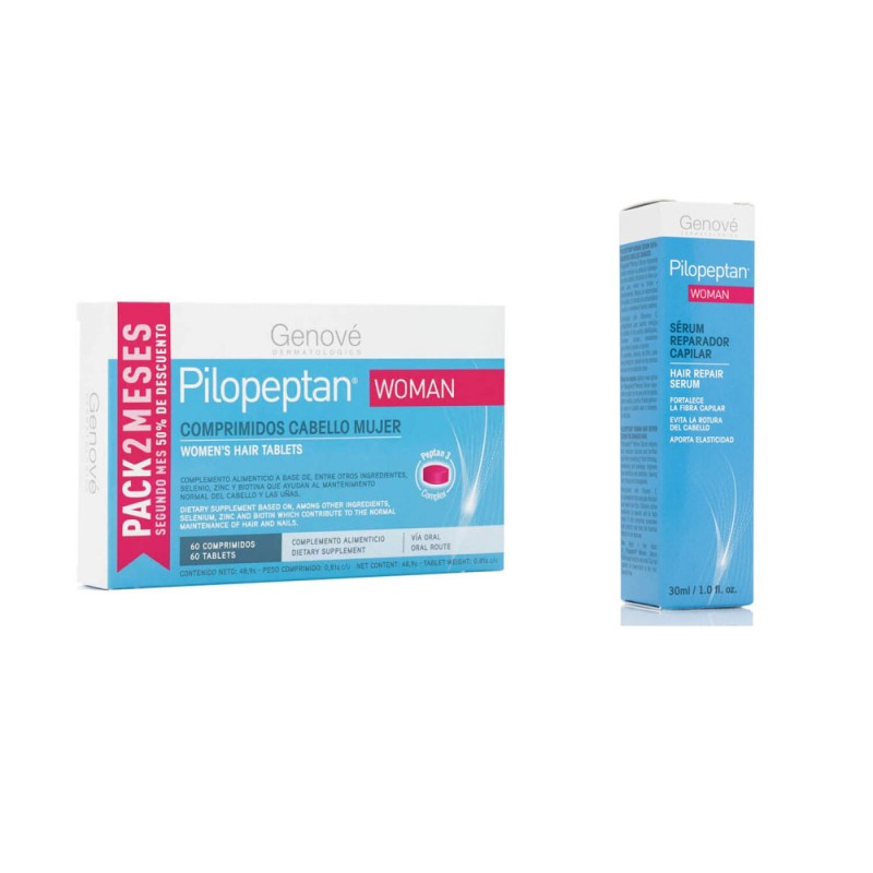 Pilopeptan Woman 60 comprimidos + Serum Capilar 30ml