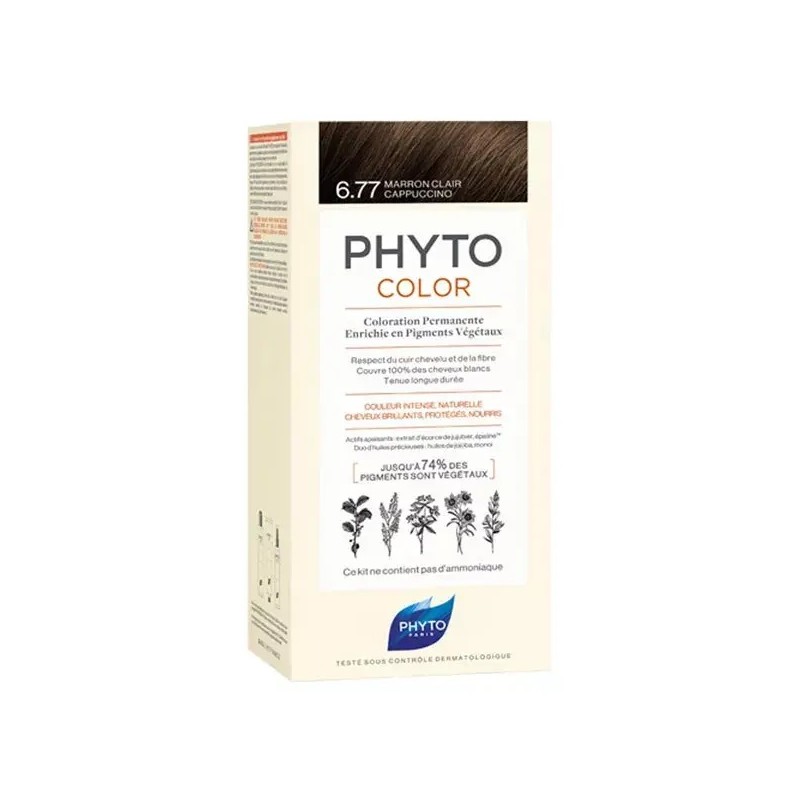 Phyto Color 6.77 Tinte Marrón Claro Cappuccino