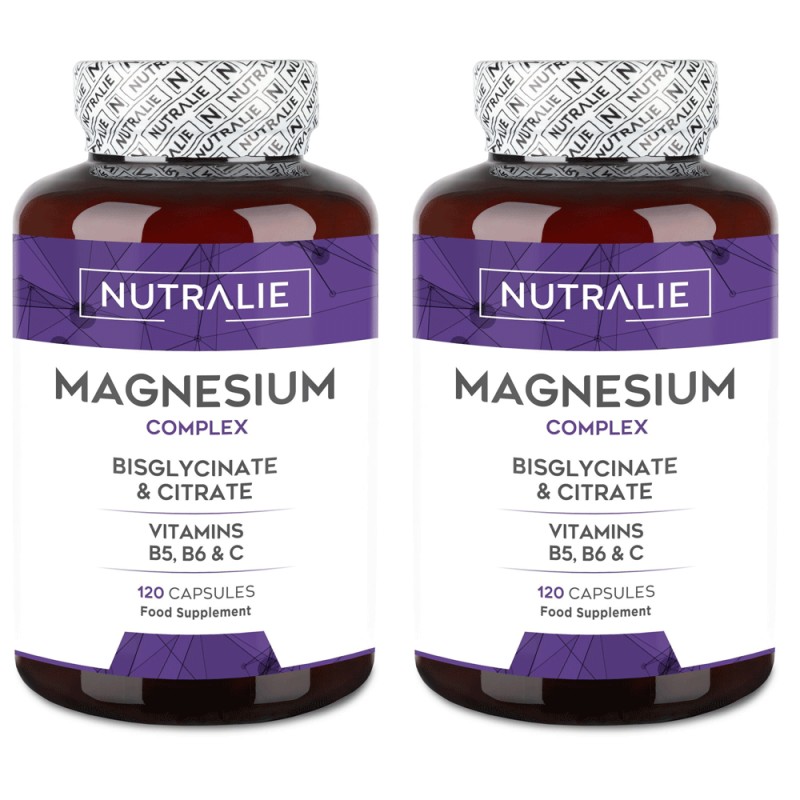 Nutralie Magnesio Complex Bisglicinato Y Citrato 120 Cápsulas + 120 Cápsulas Duplo Nutralie Magnesio Complex Bisglicinato Y Citrato 120 Cápsulas + 120 Cápsulas Duplo