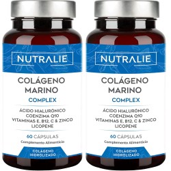 Nutralie Colágeno Marino Complex Ácido Hialurónico Piel 60 Cápsulas + 60 Cápsulas Duplo Promocion