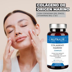 Nutralie Colágeno Marino Complex Ácido Hialurónico Piel 60 Cápsulas + 60 Cápsulas Duplo Promocion