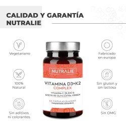 Nutralie Vitamina D3 + K2 Complex 60 Cápsulas + 60 Cápsulas Duplo Promoción