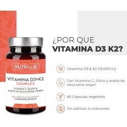 Nutralie Vitamina D3 + K2 Complex 60 Cápsulas + 60 Cápsulas Duplo Promoción