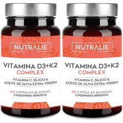 Nutralie Vitamina D3 + K2 Complex 60 Cápsulas + 60 Cápsulas Duplo Promoción