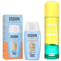 Fotoprotector Isdin Pack fusion Water Spf 50+ 50 ml + Hydro lotion Spf50 200 ml