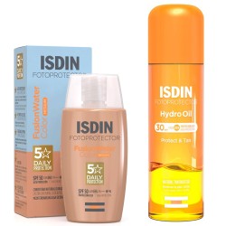 Fotoprotector Isdin Pack Fusion Water Color Medium SPF50 50ml + Fotoprotector Hydro Oil SPF 30 200ml
