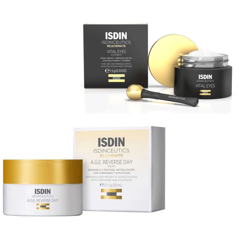Isdinceutics Pack Age Reverse Day 50ml + Vital Eyes 15ml Isdinceutics Pack Age Reverse Day 50ml + Vital Eyes 15ml
