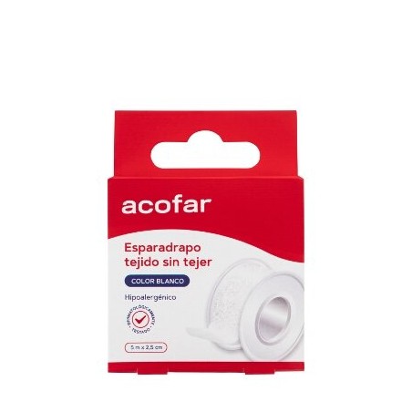 Acofar Esparadrapo de Tela Blanco 5mx2.5cm