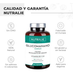 Nutralie Glucomanano Complex Picolinato de Cromo y Colina 120 Cápsulas