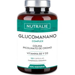 Nutralie Glucomanano Complex Picolinato de Cromo y Colina 120 Cápsulas