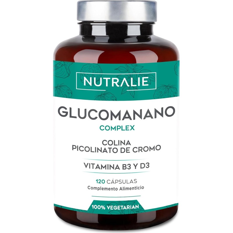 Nutralie Glucomanano Complex Picolinato de Cromo y Colina 120 Cápsulas Nutralie Glucomanano Complex Picolinato de Cromo y Colina 120 Cápsulas
