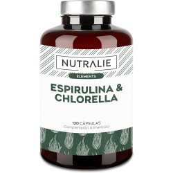 Nutralie Espirulina y Chlorella 1800mg 180 Cápsulas