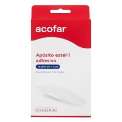 Acofar Apósito Estéril Adhesivo 10cmx15cm 10 Unidades