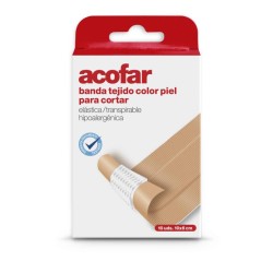 Acofar Banda Tejido Color Piel Para Cortar 10 Unidades 10X6 Cm