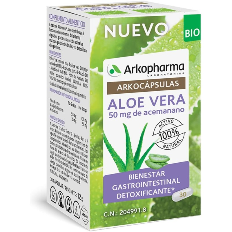 Arkocápsulas Aloe Vera Bio 30 cápsulas