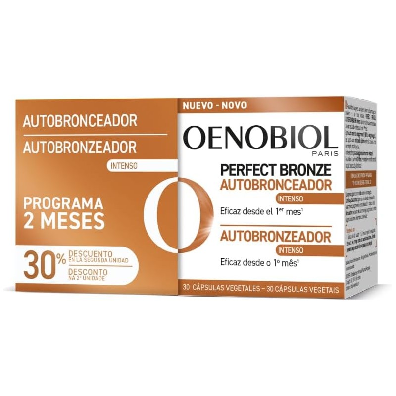 Oenobiol Solar Perfect Bronze Autobronceador Duo 60 Cápsulas