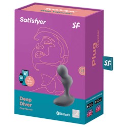 Satisfyer Deep Diver Plug Vibrador App Gris