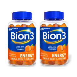 Bion3 Energy 60 +60 Gominolas Sabor Naranja
