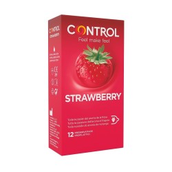 Control Preservativos Strawberry Fresa 12 unidades