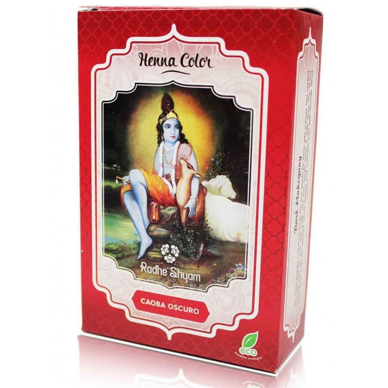 Radhe Shyam Henna Color Caoba Oscuro 100 gr Radhe Shyam Henna Color Caoba Oscuro 100 gr