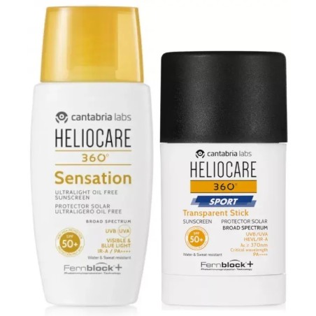 Heliocare 360 Sensation SPF50+ 50 ml + Sport Stick SPF50+ 25 gr