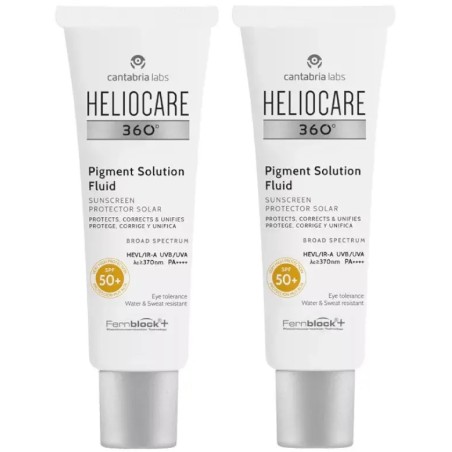 Heliocare 360 Pigment Solución Fluida SPF50+ 50ml + 50ml Duplo Promocion