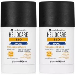 Heliocare 360 Sport Transparent Stick 25g + 25g Duplo Promocion