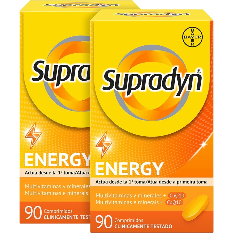 Supradyn Energy Multivitaminas 90+90 Comprimidos Supradyn Energy Multivitaminas 90+90 Comprimidos