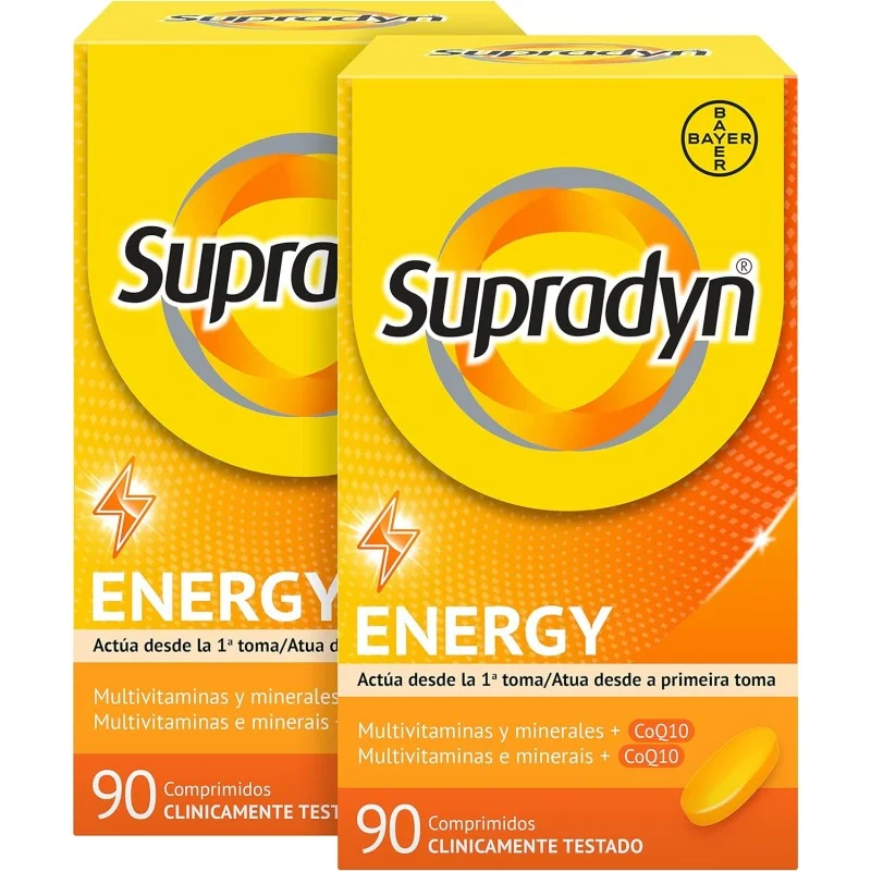 Supradyn Energy Multivitaminas 90+90 Comprimidos Supradyn Energy Multivitaminas 90+90 Comprimidos