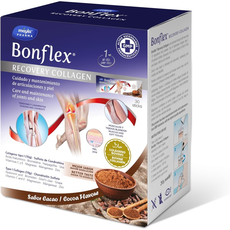Bonflex Recovery Collagen Cacao 30 Sticks Bonflex Recovery Collagen Cacao 30 Sticks