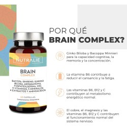 Nutralie Brain Complex Memoria Concentración 60 Cápsulas + 60 Cápsulas