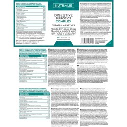 Nutralie Digestive Complex Cúrcuma + Enzimas 60 Cápsulas