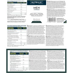 Nutralie Men Complex Maca Ginkgo Biloba Tribulus Terrestris L'Arginina 90 Cápsulas