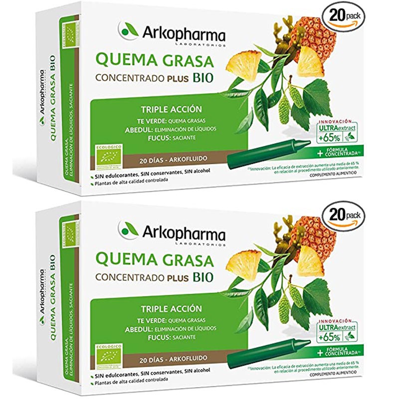 Arkofluido Quemagrasa Bio 40 Ampollas Duplo Promocion Arkofluido Quemagrasa Bio 40 Ampollas Duplo Promocion