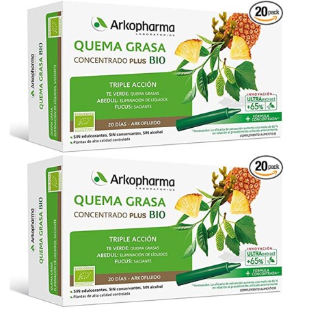 Arkofluido Quemagrasa Bio 40 Ampollas Duplo Promocion