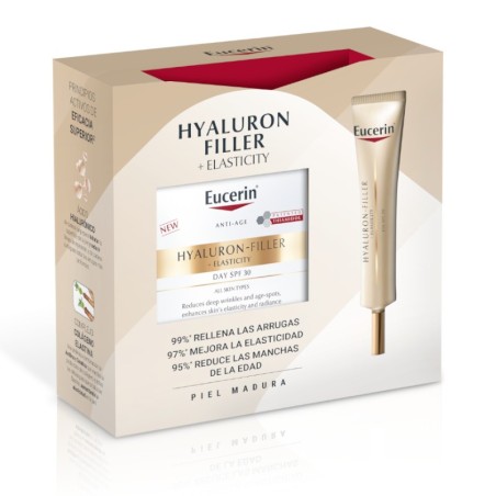 Eucerin Hyaluron Filler Elasticity Pack Crema Día FPS 30 + Contorno de Ojos 15ml