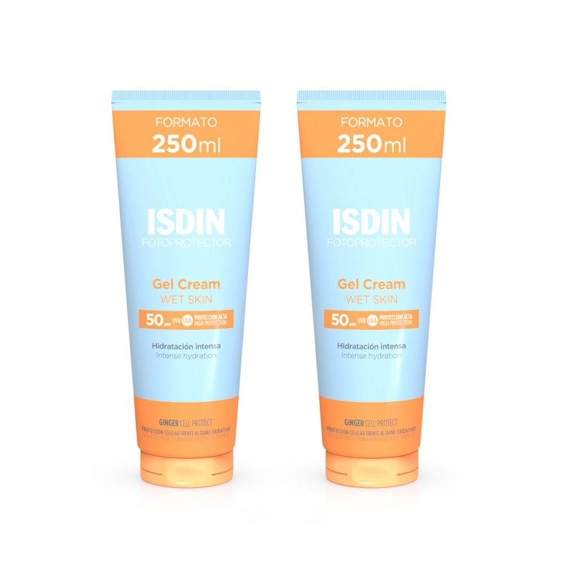 Fotoprotector Isdin Gel Crema SPF 50 250 ml + 250ml Pack Duplo Promocion Fotoprotector Isdin Gel Crema SPF 50 250 ml + 250ml Pack Duplo Promocion