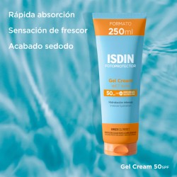 Fotoprotector Isdin Gel Crema SPF 50 250 ml + 250ml Pack Duplo Promoción