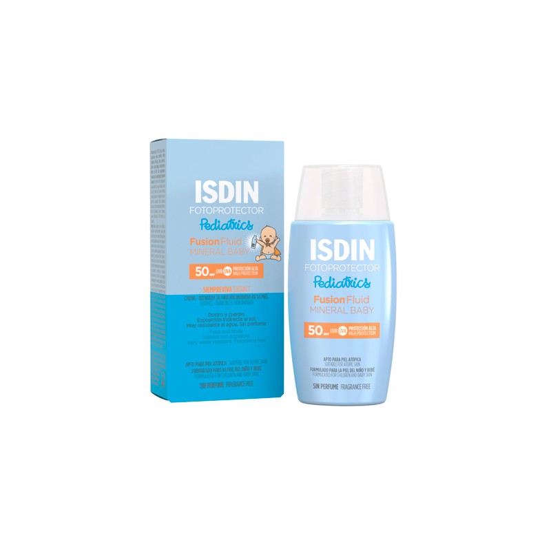 Fotoprotector Isdin Pediatrics Fusion Fluid Mineral Baby SPF 50 50 ml Fotoprotector Isdin Pediatrics Fusion Fluid Mineral Baby SPF 50 50 ml