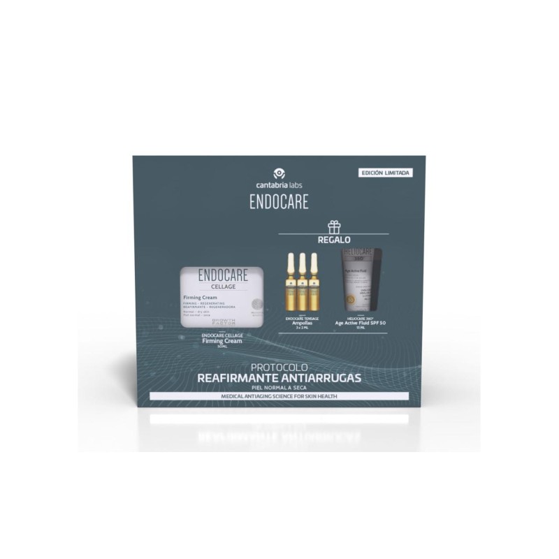 Endocare Cellage Firming Crema 50ml + 3 Ampollas Tensage + Minitalla Heliocare Endocare Cellage Firming Crema 50ml + 3 Ampollas Tensage + Minitalla Heliocare