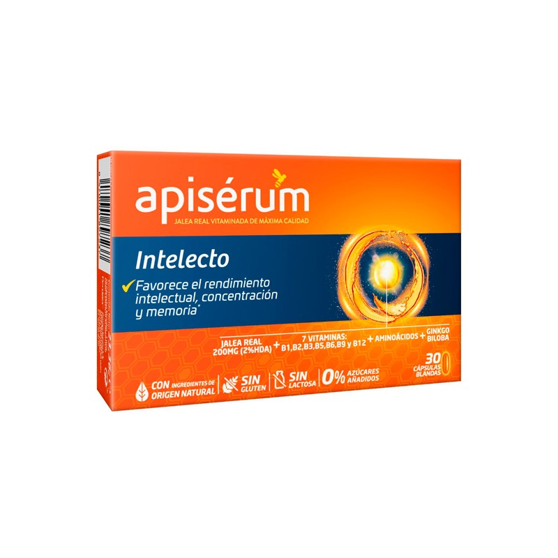 Apisérum Intelecto Jalea Real 30 Cápsulas