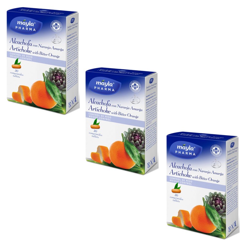 Mayla Pharma Pack Alcachofa con Naranja Amarga Triplo 90 Cápsulas Mayla Pharma Pack Alcachofa con Naranja Amarga Triplo 90 Cápsulas