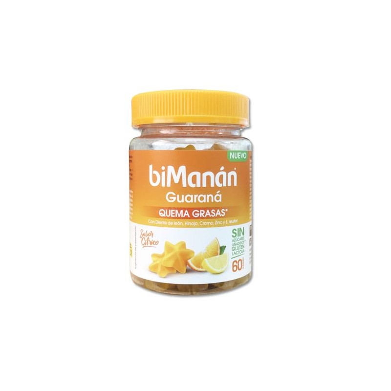Bimanan Guarana Quema grasas Sabor Cítrico 60 Gummies Bimanan Guarana Quema grasas Sabor Cítrico 60 Gummies